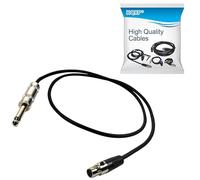 HQRP Mini conector de 4 pines (TA4F) a 6,3 mm/Conector Cable de instrumento compatible con Shure PGX-D/GLX-D/QLX-D/ULX-D