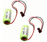 HQRP Paquete de 2 baterías de luz de salida de emergencia compatibles con Lithonia ELB1P201NB ELB1P201N2 ELB1P2901N ELB1P201N ANIC1493 Lithonia 1009S00-MZ ELB0320 Grainger 4WT20 OSA212 NIC1166 9 EBE