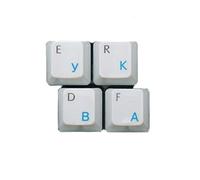 HQRP Pegatina Azul claro Rusa Transparente para Teclado con Capa Protectora para Ordenador portátil / Notebook más Posavasos