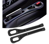 HQSDQYT 2 Piezas Organizador para Huecos de Asiento Coche para Opel Mokka 2021-2026, Tiras de Relleno para Huecos de Asientos de Coche a Prueba de Fugas,Black