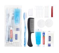 HQSLsund Kit de aseo básico, empaquetado individualmente, kit de higiene personal a granel, suministros de cuidado para personas sin hogar, kit de aseo de tamaño de viaje para hombres y mujeres, bolsa