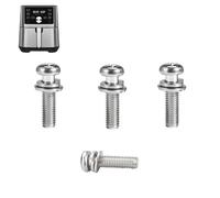 HQT Tornillos para freidora de aire Instant Vortex Plus de 4 cuartos de galón, tornillos autorroscantes de acero inoxidable 304 de grado alimenticio mejorados para freidoras de aire instantáneas de 4