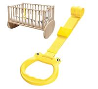 Hqunjikp Anillos de tracción para cuna de bebé, anillos de pie para corral, herramienta de asistencia ergonómica para barandillas, puertas, crucero, interior, hogar, dormitorio, sala de juegos