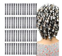 Hqunjikp Barras de permanentes para el cabello, 60 unidades, pequeñas, suministros de rizado, suministros de peinado manual, suministros de peinado para peluquería, salón de belleza, barbería, escuela