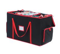 Hqunjikp Caja de almacenamiento de Navidad | Caja grande de almacenamiento de | Organizador de decoración impermeable para ático, apartamento, festival, cinta de espacio pequeño, coronas