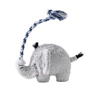 Hqunjikp Juguetes chirriantes para perros, juguete suave para perros con sonido chirriante, divertido enriquecimiento de relleno para caniche bulldog para personas mayores, hogar, viajes, camping