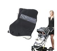 Hqunjikp Manoplas de cochecito para manillar, impermeables, resistentes al viento, con bolsillo transparente, guantes de carruaje de invierno, para deportes de invierno, motociclismo, camping