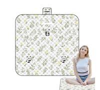 Hqunjikp Manta de Picnic | Tapete de Picnic al Aire Libre | Alfombra con patrón de Animales de 59 x 78 Pulgadas, a Prueba de para el Tiempo de Juego del bebé, Playa, Parque, Dormitorio