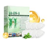 Hqunjikp Parches Microdart | Yesos suaves transpirables | Parches de aguja adelgazantes 10 en 1 | para reducir la grasa abdominal para mujeres, niñas y niños