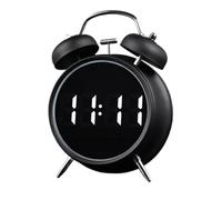 Hqunjikp Reloj Despertador Digital - Decoración de Doble Campana analógica Extra Fuerte - 6.3 x 4.33 Pulgadas, Reloj Despertador Digital Retro Digital sin, para Adultos, niños, niños