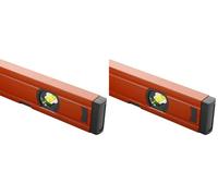 HR 171024 - Nivel tubular magnético 400 mm, Naranja (Paquete de 2)