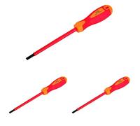 HR - Destornillador Aislado Plano 3x100 mm -170383 (Paquete de 3)