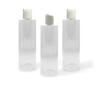 HR Hogar - Botellas Dispensadoras Disc-Top Rellenables, 3 piezas de 250 mL - Hecho en España - Dispensadores de Plástico PET 100% Reciclable