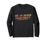 HR We Heard Everything Funny Human Resources Office Staff Manga Larga