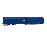 HR6569 Rivarossi HO Carro 3 assi telone scorrevole Ausiliare FS ep IV scala 1:87