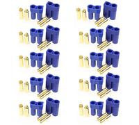 HRB 10 pares EC5 conectores adaptadores macho hembra 5,0 mm hembras oro Bullet Banana Conector Conector para RC ESC Lipo batería dispositivo motor eléctrico