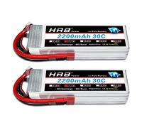 HRB 2PCS 11.1V 2200mAh 3S 30C Batería de lipo con Deans T Plug para RC Car Boat Truck Heli Airplane Quadcopter Helicopter Multi-Motor Hobby DIY Parts