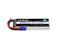 HRB 3S 11.1V 5000mAh LiPo batería 50C con enchufe EC5 para coches, camiones y buggies a escala 1/10/1/8
