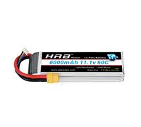 HRB 3S 11.1V 6000mAh 50C RC LiPo batería con XT60 Plug para RC helicóptero RC Avión RC Hobby (XT60 Plug)