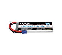 HRB 7.4V 2200mAh 30C EC2 Lipo Batería para Juguetes de Avión Helicóptero RC Car Model Heli Plano Carro del Barco FPV Coches (7.4v 2200mah EC2)