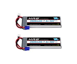 HRB 7.4V 2600mAh 30C batería Lipo EC2 para para Hubsan H501S Quadcopter