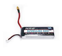 Hrb - Batería de polímero de litio de 5200 mAh para camiones hidráulicos 1/14 RC 1/12 1/16 vehículos de ingeniería de control remoto