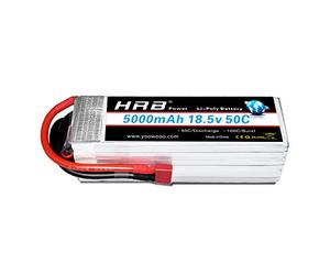 HRB Batería Lipo 5S 18.5V 5000mAh 50-100C Deans T Enchufe para Mikado LOGO500, Alinear T-REX550 / 600, GAUI X5, Indignación 550, Hirobo SDX, RC Coche Barco Avión Drone