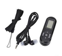 HRD 727 Radio FM portátil - Sintonización digital con tecnología, rango de recepción de 64 a 108 MHz, salida de audio estéreo, funciones de sintonización manual y automática