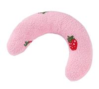 Hreyywo Almohada PequeñA para Gatos, Protector de Cuello, SueñO Profundo, Almohada en Forma de U para Cachorros, Reposacabezas para Gatos en Interiores, Rosa