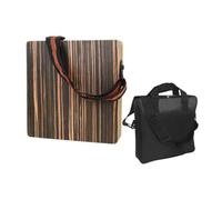 Hreyywo Juego de Batería de Cajón Portátil con Bolsa de Viaje, Tambor de Cajón de Madera para Adultos Principiantes, Tambor de Caja de Percusión de Madera de Ébano Negro