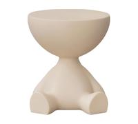 Hreyywo Mesita de Noche para el Hogar, Sofá, Mesa Auxiliar, Estante de Almacenamiento, Mesa Pequeña Móvil, Mesa de Centro, Color Cremoso