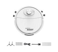 Hreyywo Mini Robot de Limpieza y Barrido, Robot Aspirador Automático, Máquina de Limpieza de Pisos Duros de Limpieza Silenciosa Ultrafina,