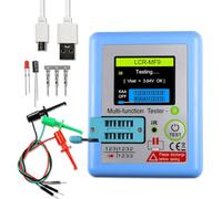 Hreyywo Multímetro con Pantalla LCD TFT LCR-MF9, Comprobador de Transistores, Diodos, Triodo, Condensadores, Resistencias, Medidor de Prueba MOSFET NPN PNP Triac
