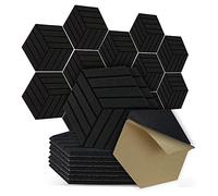 Hreyywo Paquete de 12 Paneles AcúSticos Paneles AcúSticos Hexagonales Autoadhesivos, Paneles de Pared Insonorizados, ReduccióN de de Ruido