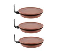 Hreyywo Plataforma para Comedero para Pájaros Comederos Pájaros Bandeja Baño Comederos para Pájaros para Exteriores Gran Capacidad Ajustables y Extraíbles Montados en la Pared 3 Piezas