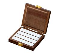 Hreyywo Vacía de Madera para Pintura de Acuarela, Bandeja de Pintura Plegable, Estuche de Viaje Portátil para Pinturas Acrílicas y Al Óleo, 24 Rejillas