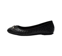 HRGKLMN Bailarinas de Mujer cómodas con diseño Trenzado, Bailarinas Planas con Lazo, Zapatos Elegantes con Apariencia de Cuero, Sandalias para el día a día, Oficina y Tiempo Libre,Schwarz,37 EU