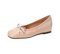 HRGKLMN Bailarinas de Mujer Elegantes Zapatos de Mujer con Aumento de 5 cm, cómodos Zapatos de Ballet con Lazo y pedrería, Sandalias Slip-on para Uso Diario, Oficina y Boda,Rosa,39 EU
