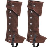 Hrippy Armadura De Pierna Punk Gótica Medieval Viking Knight Botas De Vendaje Case Men Mujeres Cosplay Zapatos Portada De Pie Retro Guardia