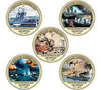 Hrippy Ataque del 80 Aniversario a Moneda Conmemorativa De Pearl Harbor Conjunto De Monedas De Monedas del Ejército De EE. UU.