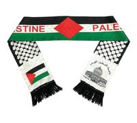 Hrippy Bufanda De Bandera De Palestina Bufanda De Doble Lado Palestina Jerusalén Árabe Satin Buffal para Hombres Boda para Mujeres