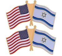 Hrippy Pins De Solapa De Bandera De Israel American Pins National Pin Insignia American Israel Friendship Flag Pins Souvenirs Regalos Decorativos