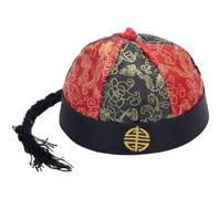 Hrippy Sombrero De Príncipe De Palacio Chino, Sombrero De Hombre De Dinastía Qing, Gorro Oriental, Sombrero De Disfraz De Cosplay, Sombrero De Emperador Chino, Sombreros De Rendimiento Retro