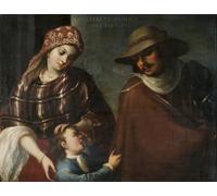 HRJUBWREE Cartel Lienzo Impresión Lienzo Moderno Pintura Pared Arte Cuadro Castizo y español producen un español de Juan Rodríguez Juárez para Decoración de Paredes 60x90cm