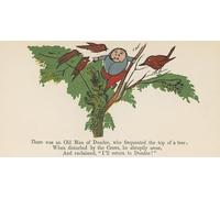 HRJUBWREE Cartel Lienzo Impresión Lienzo Moderno Pintura Pared Arte Cuadro C'era un vecchio Dundee che frequentava un albero di Edward Leaars para Decoración de Paredes 60x90cm