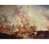 HRJUBWREE Cartel Lienzo Impresión Lienzo Moderno Pintura Pared Arte Cuadro Die Schlacht Bei Trafalgar de Mallord William Turner para Decoración de Paredes 60x90cm