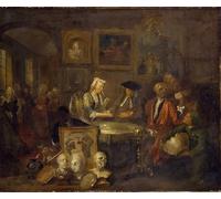 HRJUBWREE Cartel Lienzo Impresión Lienzo Moderno Pintura Pared Arte Cuadro el contrato de matrimonio de William Hogarth para Decoración de Paredes 60x90cm