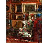 HRJUBWREE Cartel Lienzo Impresión Lienzo Moderno Pintura Pared Arte Cuadro el Salón del Artista en Auteuil de Jacques Emile Blanche para Decoración de Paredes 60x90cm