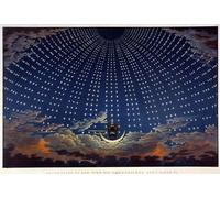 HRJUBWREE Cartel Lienzo Impresión Lienzo Moderno Pintura Pared Arte Cuadro Escenografía para La flauta encantada de Karl Friedrich Schinkel para Decoración de Paredes 60x90cm