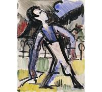HRJUBWREE Cartel Lienzo Impresión Lienzo Moderno Pintura Pared Arte Cuadro Figura Davos de Ernst Ludwig Kirchner para Decoración de Paredes 60x90cm